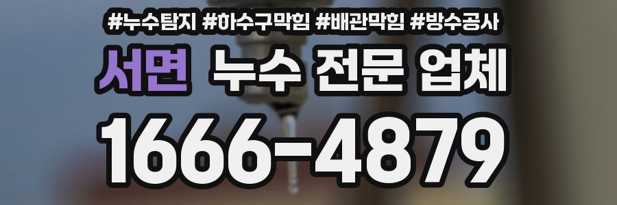 서면 누수 전문 업체