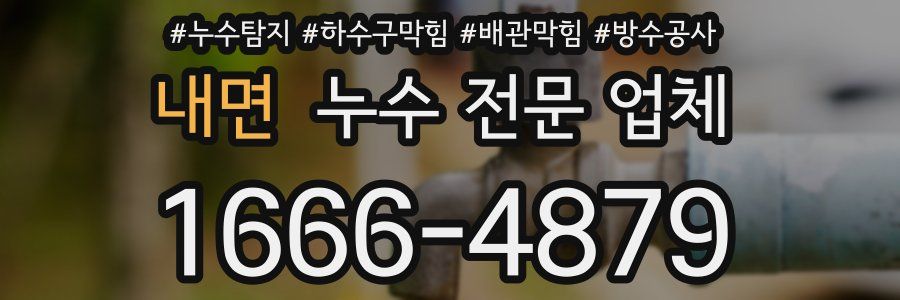 내면 누수 전문 업체