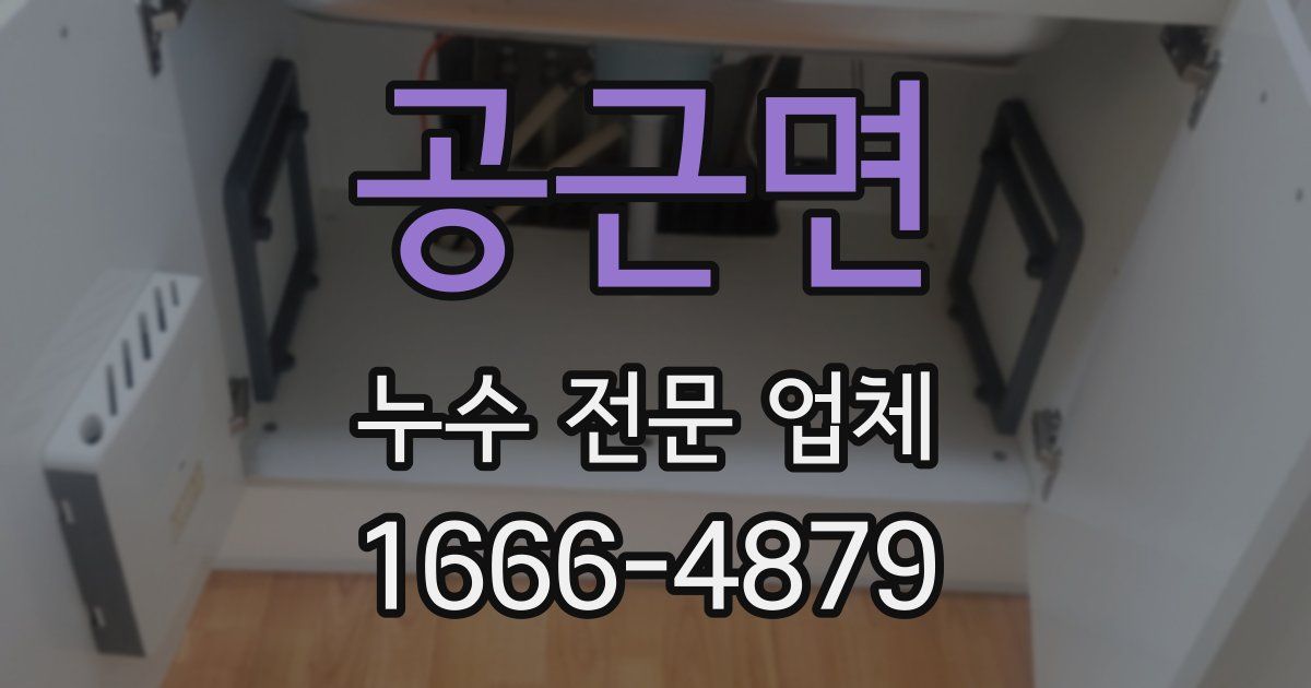 공근면 누수 전문 업체