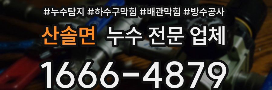 산솔면 누수 전문 업체