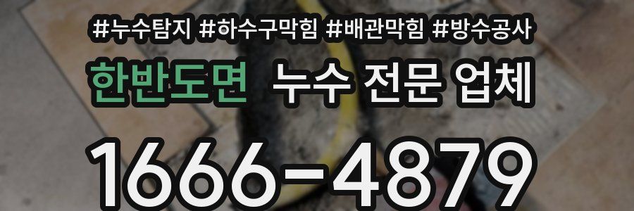 한반도면 누수 전문 업체