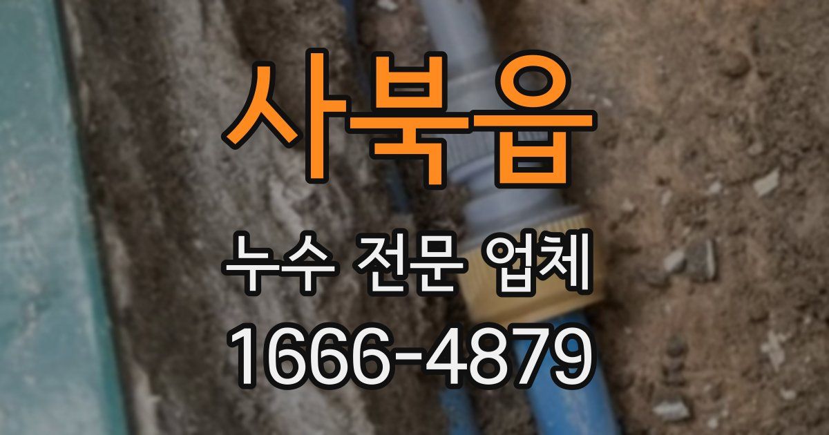 사북읍 누수 전문 업체