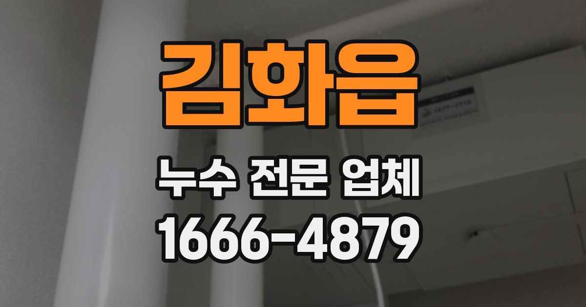 김화읍 누수 전문 업체