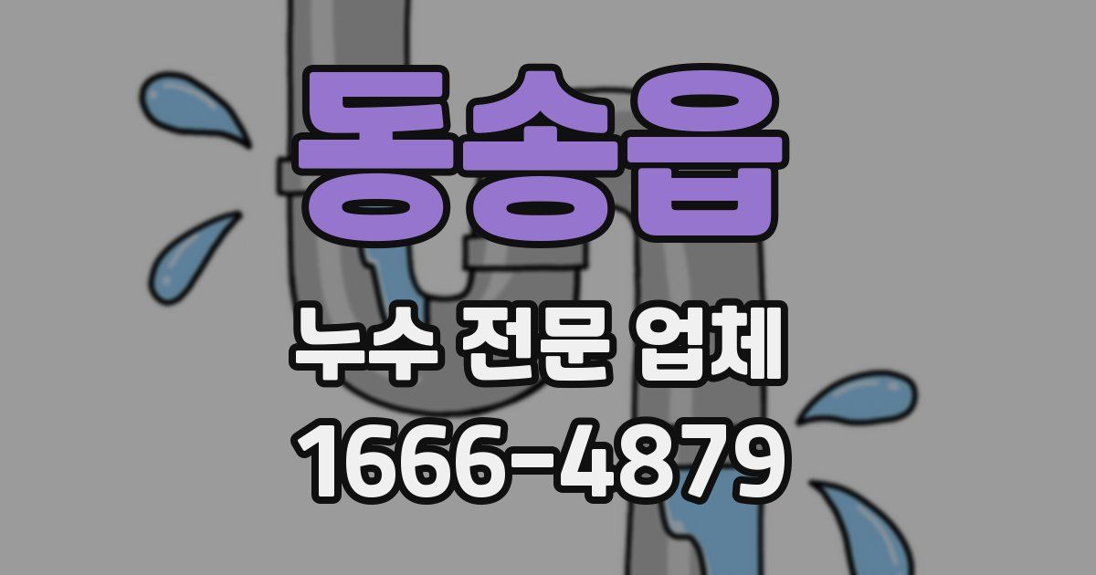 동송읍 누수 전문 업체