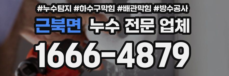 근북면 누수 전문 업체