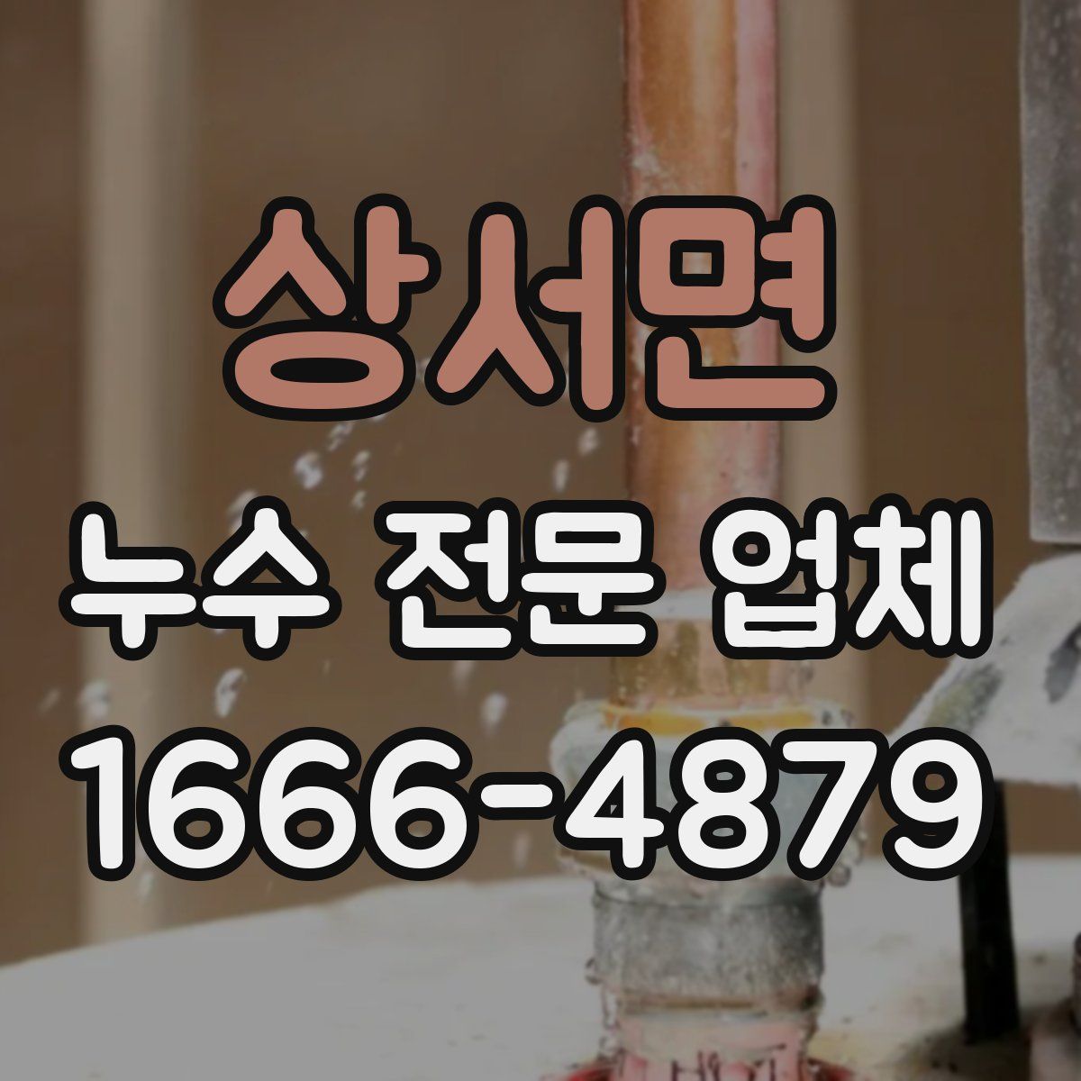 상서면 누수 전문 업체