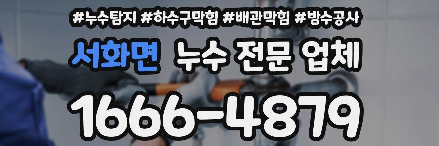 서화면 누수 전문 업체