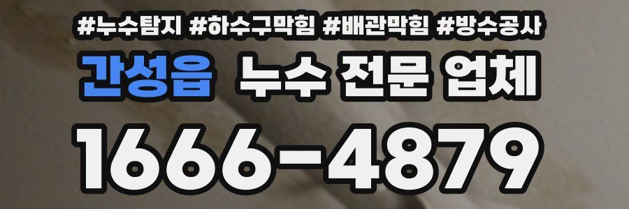 간성읍 누수 전문 업체