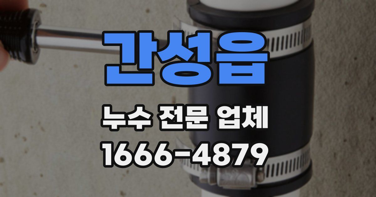 간성읍 누수 전문 업체