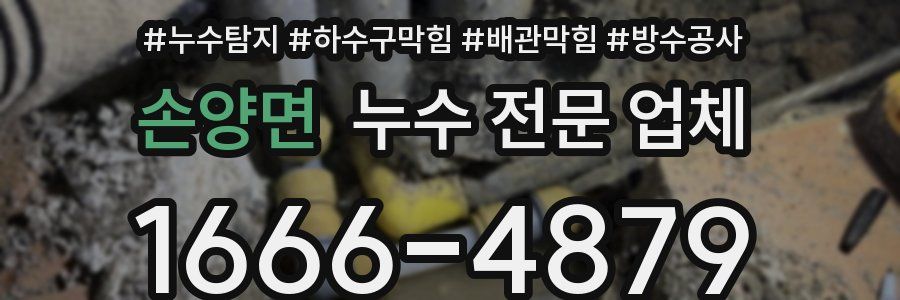 손양면 누수 전문 업체