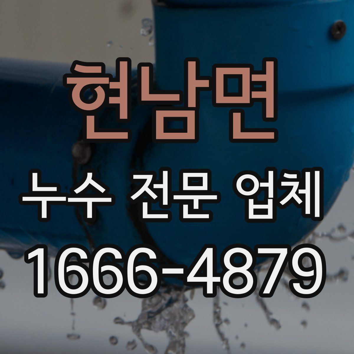 현남면 누수 전문 업체