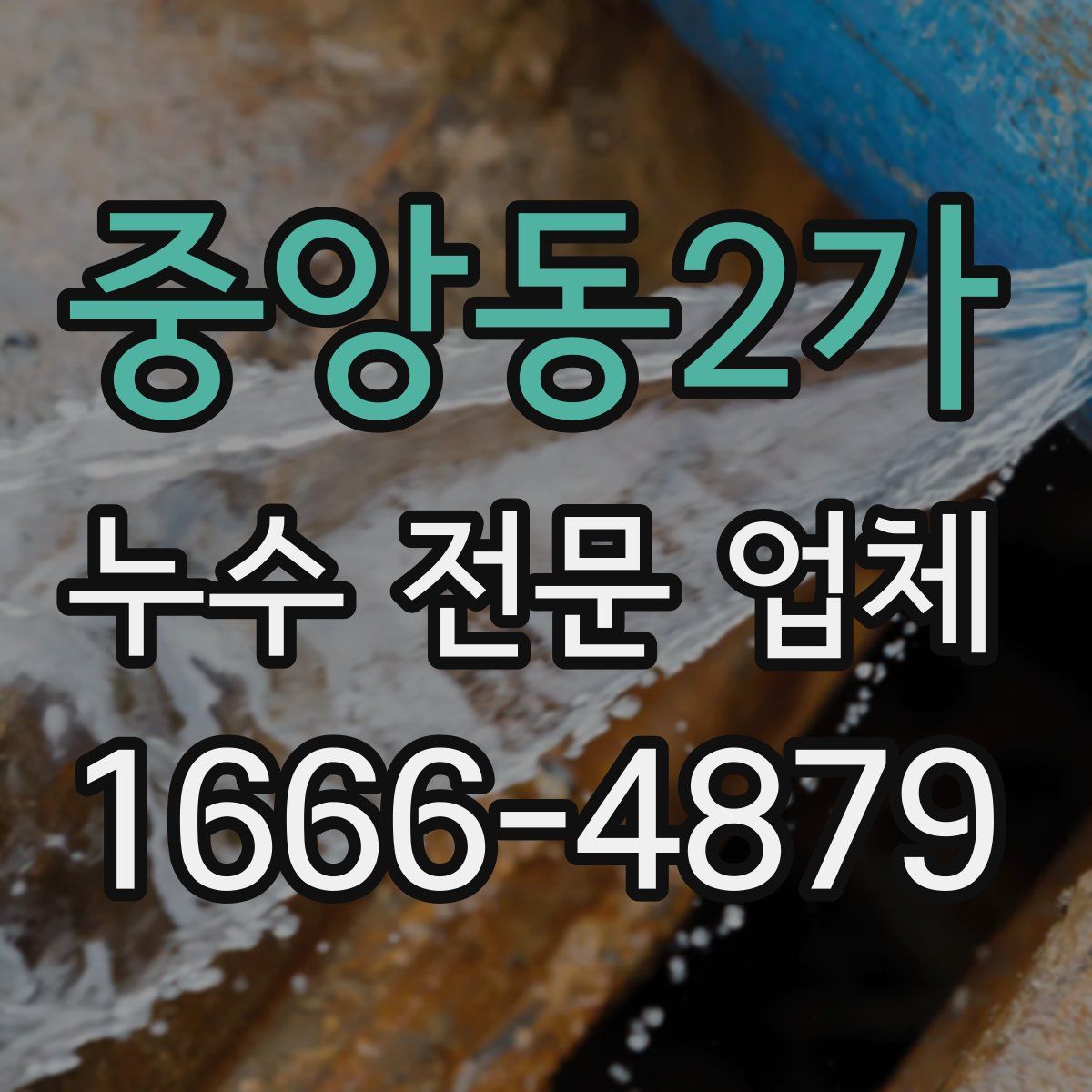 중앙동2가 누수 전문 업체