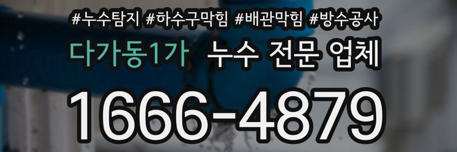 다가동1가 누수 전문 업체