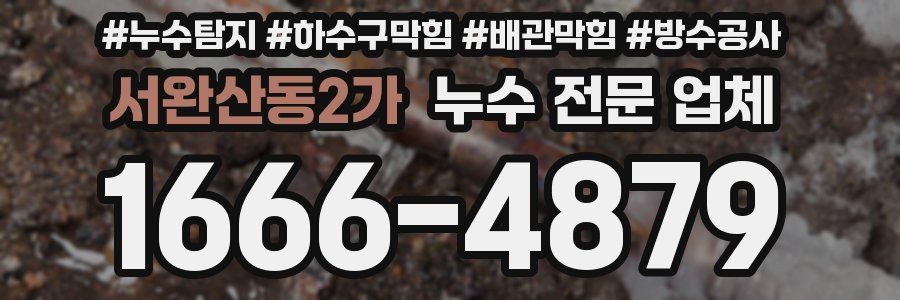 서완산동2가 누수 전문 업체