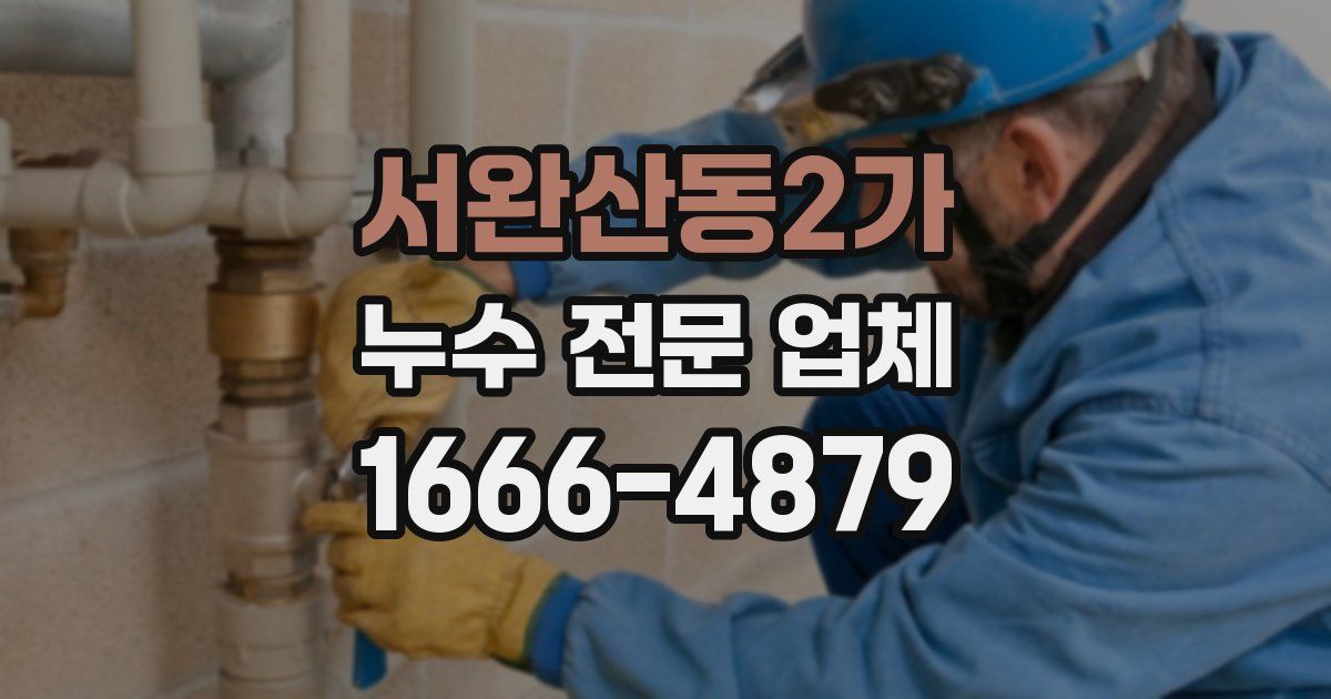 서완산동2가 누수 전문 업체