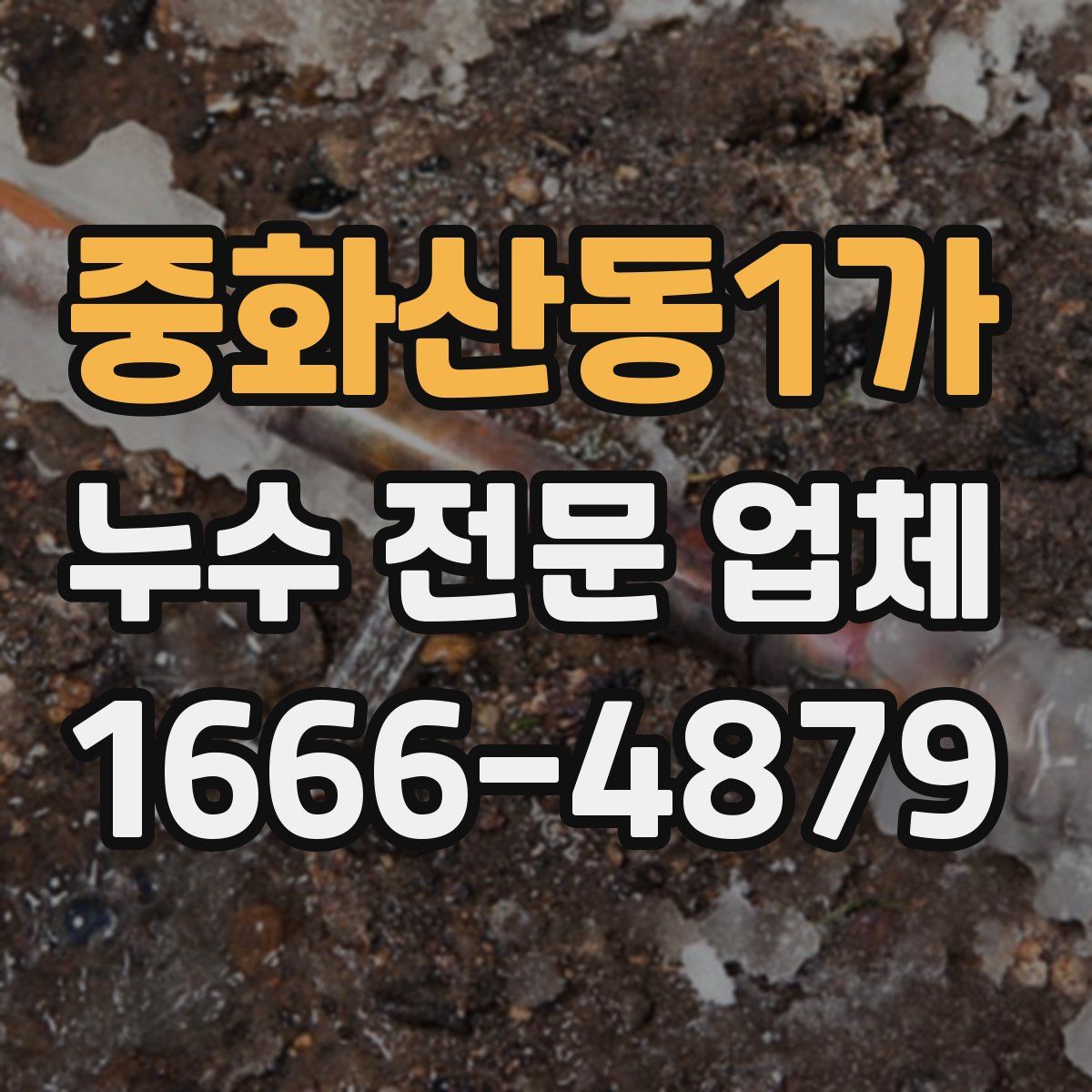 중화산동1가 누수 전문 업체