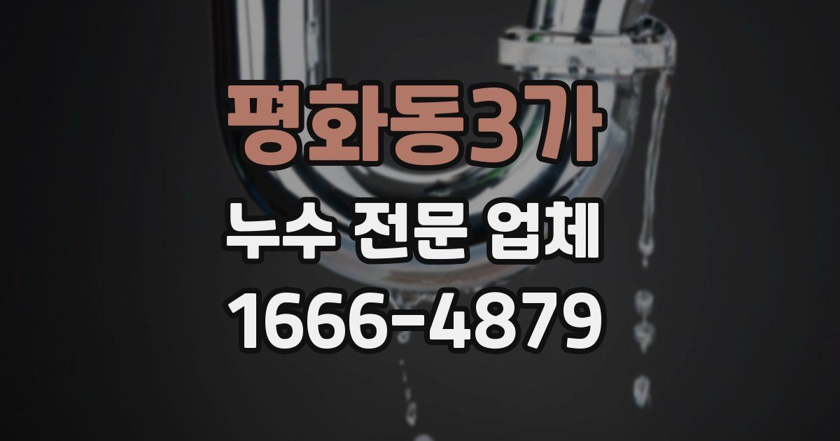평화동3가 누수 전문 업체