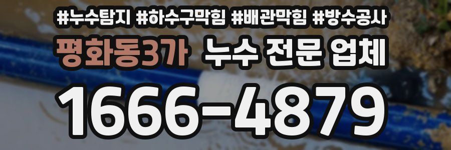 평화동3가 누수 전문 업체