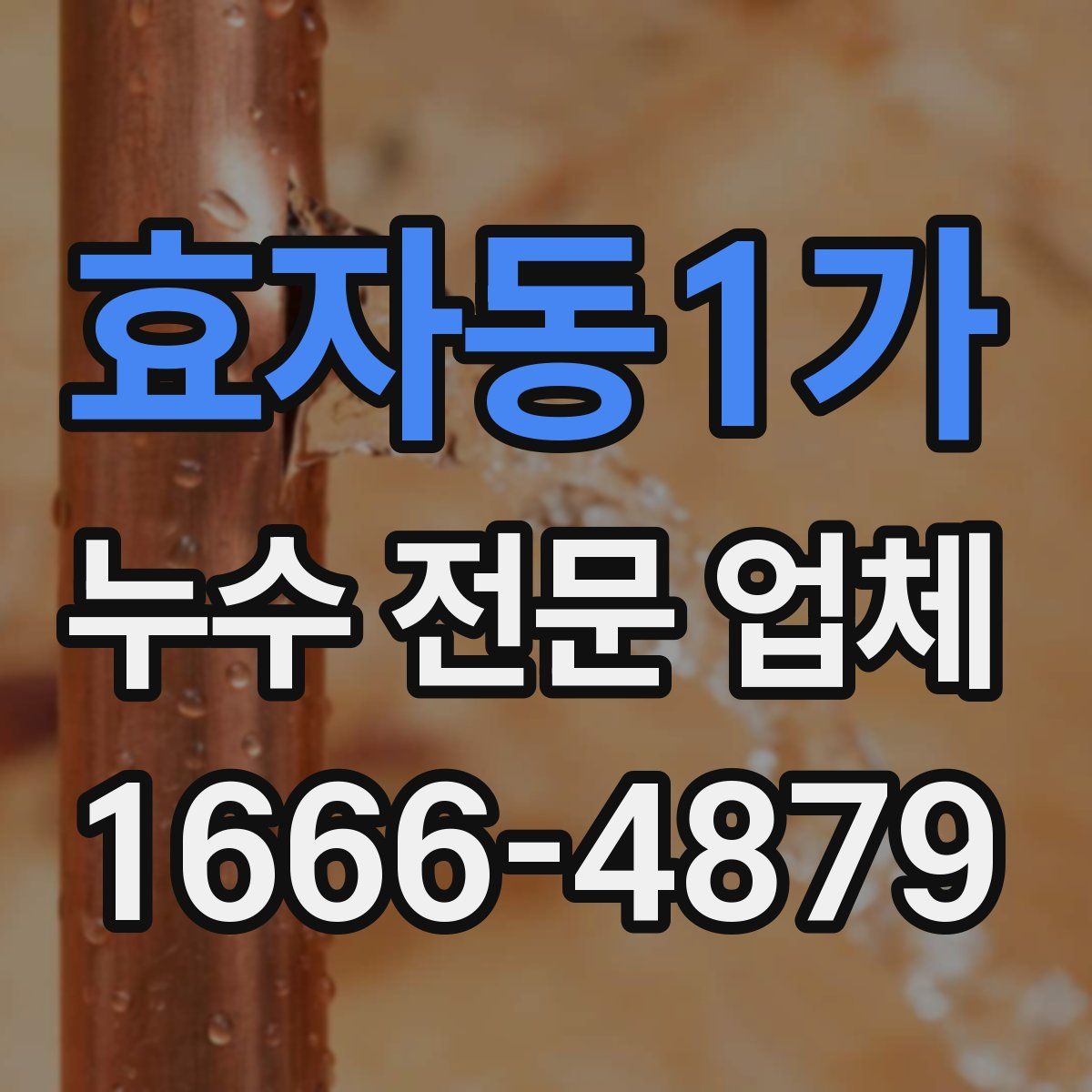 효자동1가 누수 전문 업체