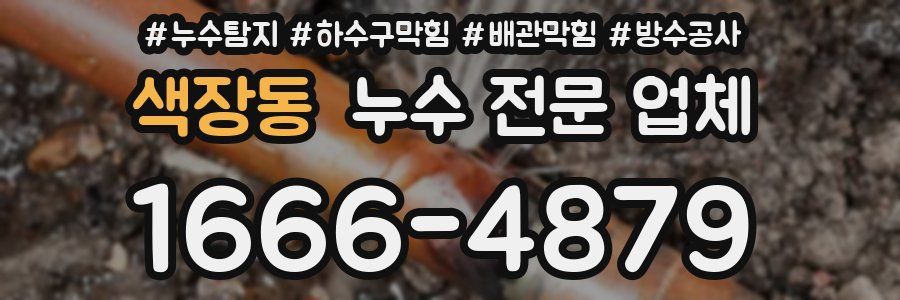 색장동 누수 전문 업체