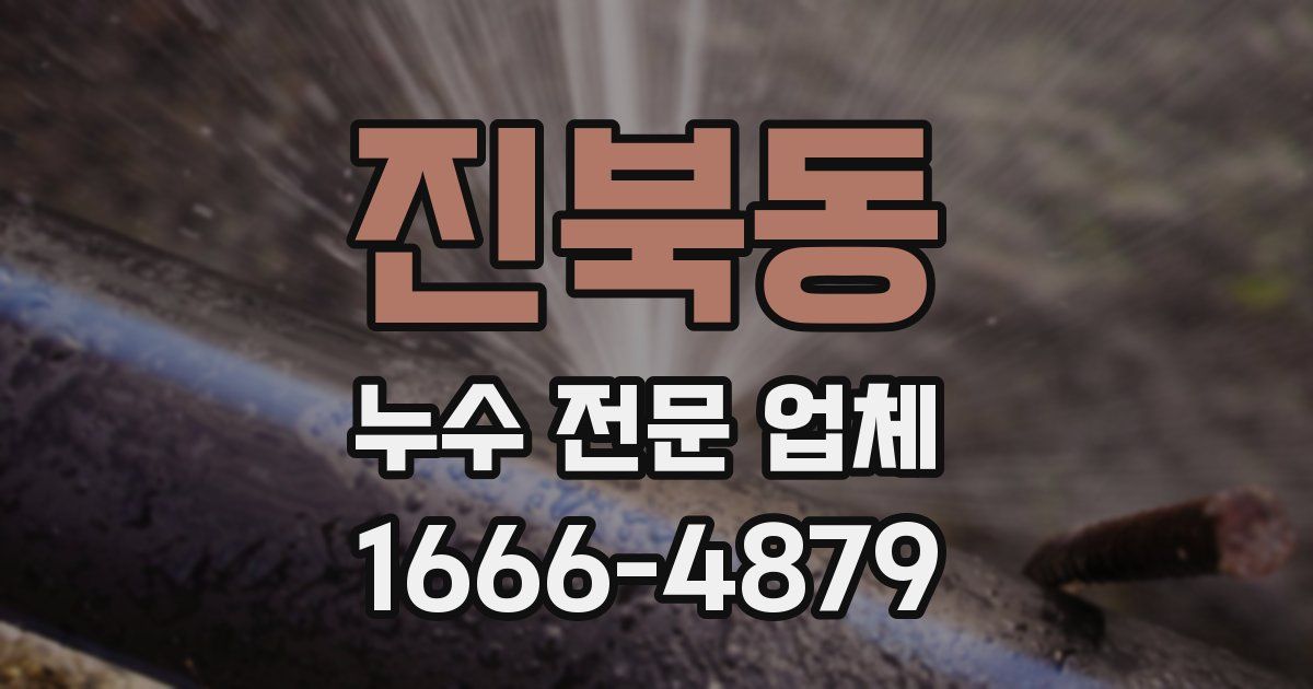 진북동 누수 전문 업체