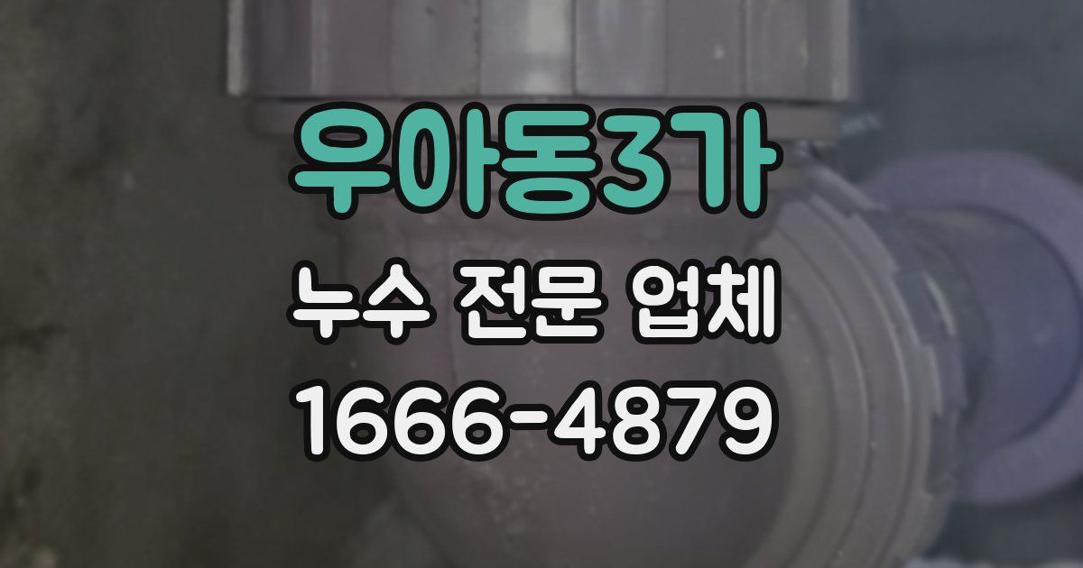 우아동3가 누수 전문 업체