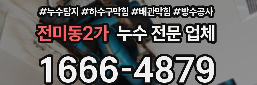 전미동2가 누수 전문 업체