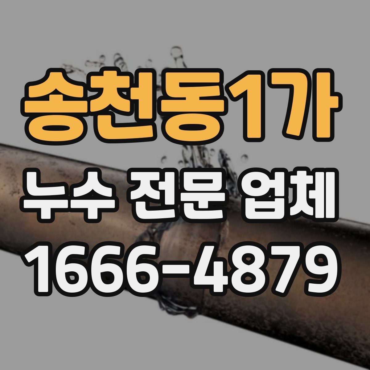 송천동1가 누수 전문 업체