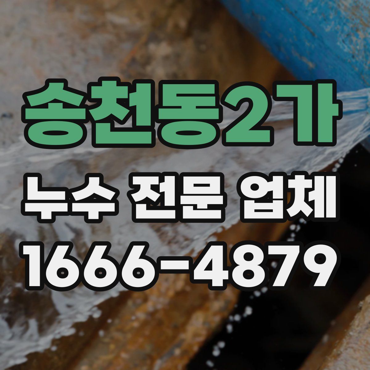 송천동2가 누수 전문 업체