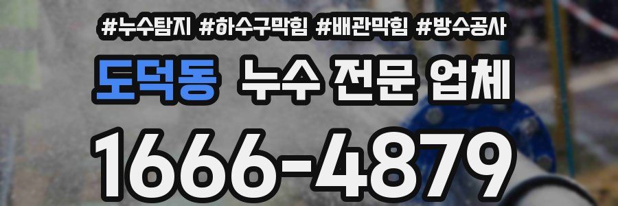 도덕동 누수 전문 업체