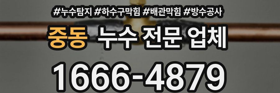 중동 누수 전문 업체