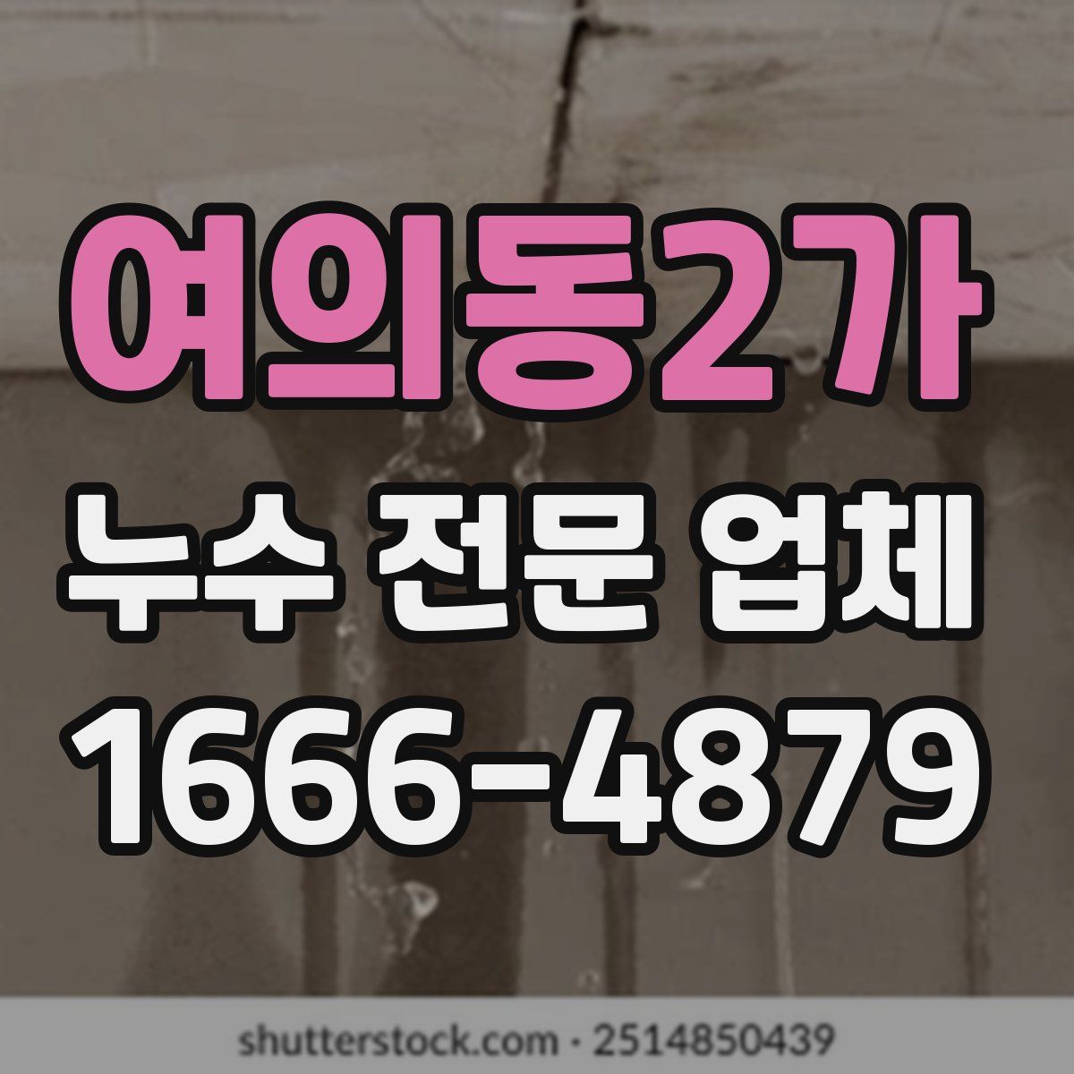 여의동2가 누수 전문 업체
