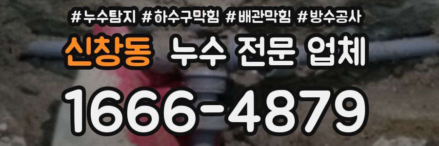 신창동 누수 전문 업체
