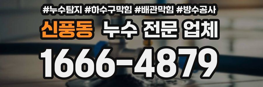 신풍동 누수 전문 업체