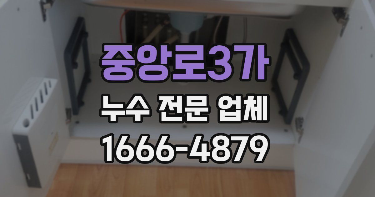 중앙로3가 누수 전문 업체