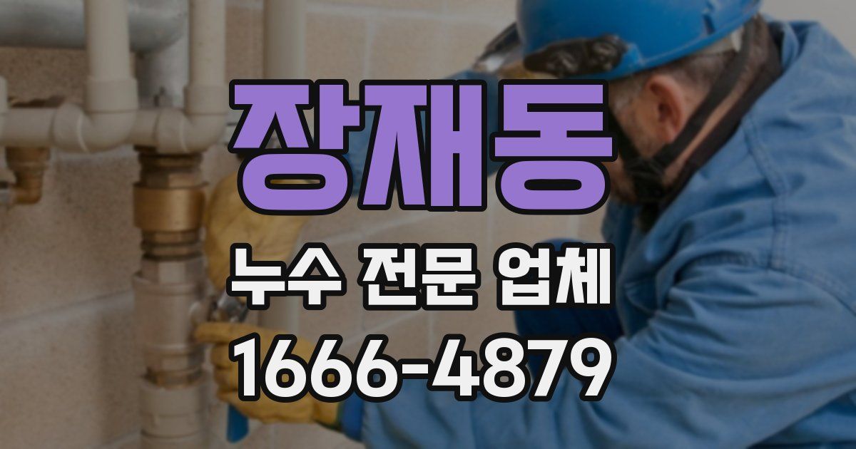 장재동 누수 전문 업체