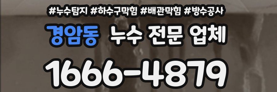 경암동 누수 전문 업체