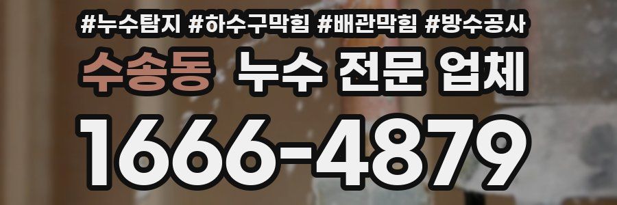 수송동 누수 전문 업체
