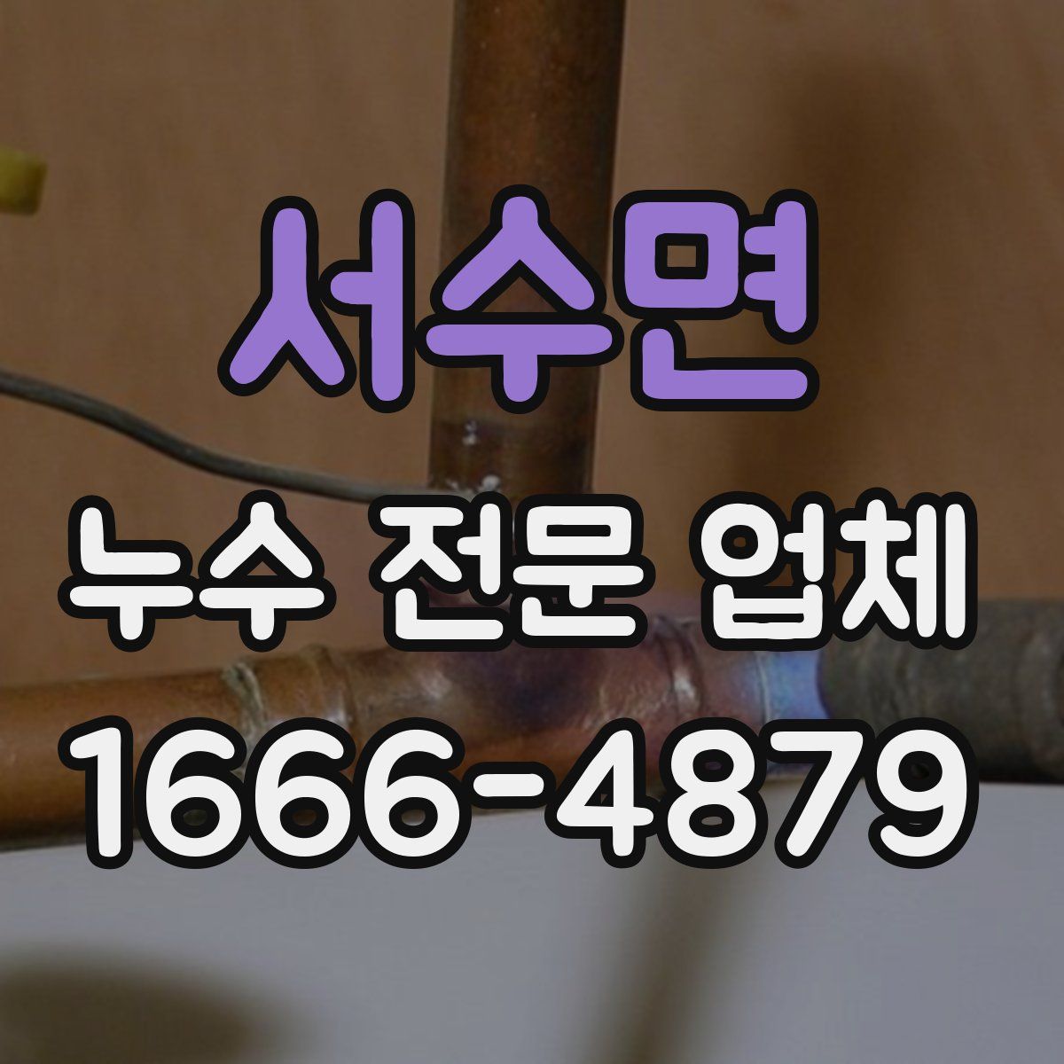 서수면 누수 전문 업체