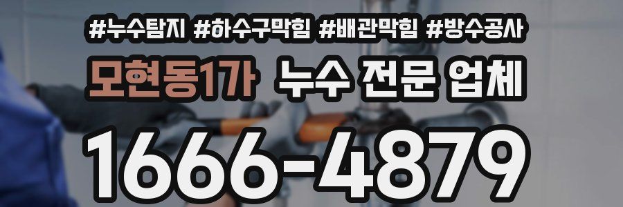 모현동1가 누수 전문 업체
