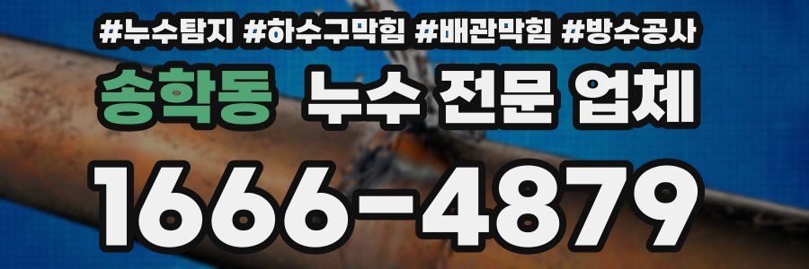 송학동 누수 전문 업체
