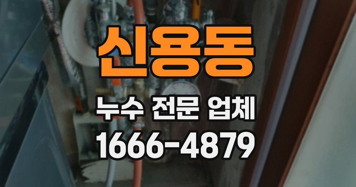 신용동 누수 전문 업체