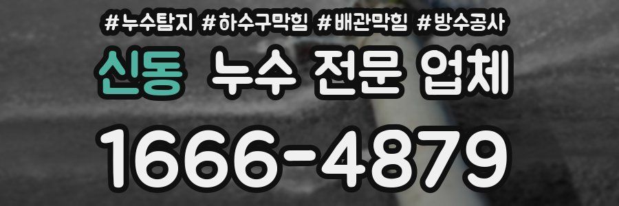 신동 누수 전문 업체