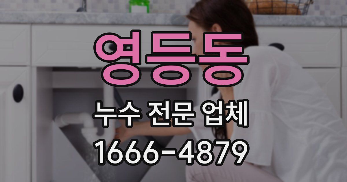 영등동 누수 전문 업체