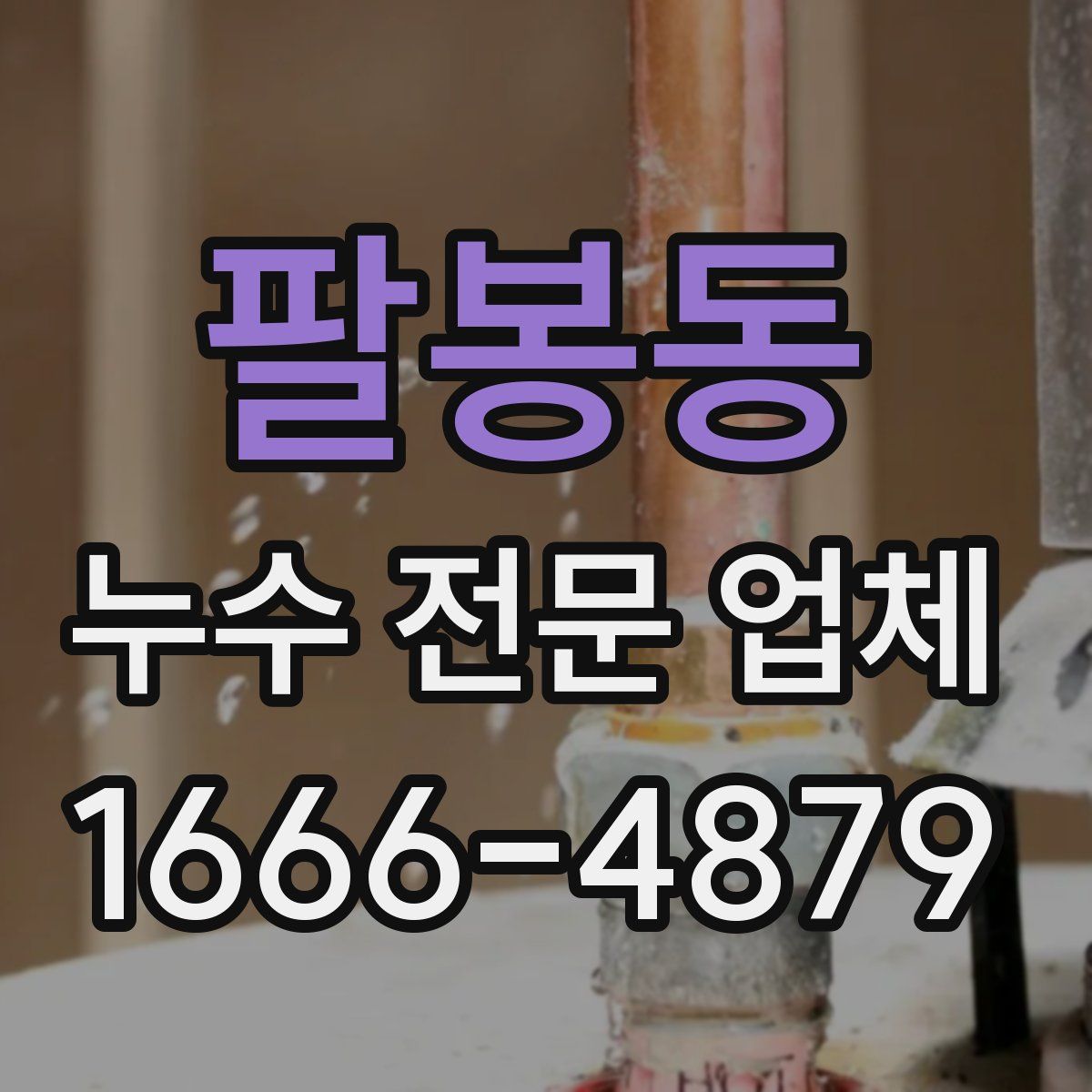 팔봉동 누수 전문 업체
