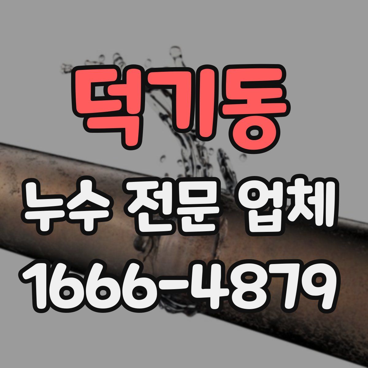 덕기동 누수 전문 업체