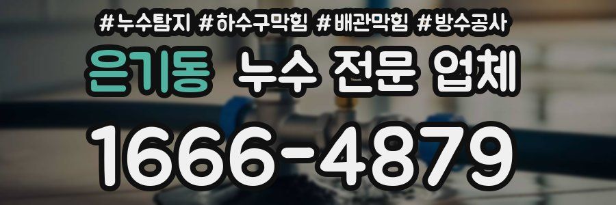 은기동 누수 전문 업체