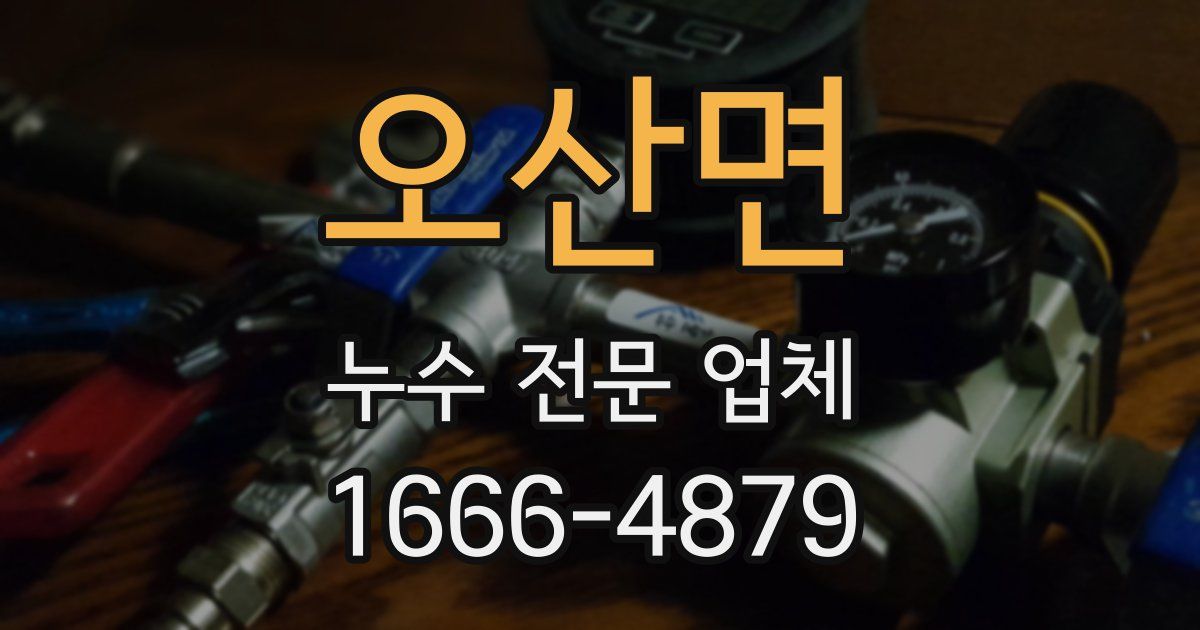 오산면 누수 전문 업체