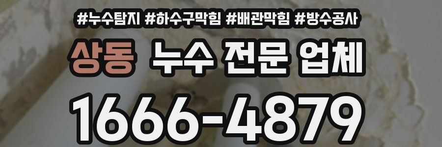 상동 누수 전문 업체