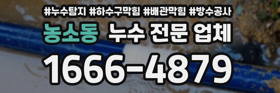 농소동 누수 전문 업체